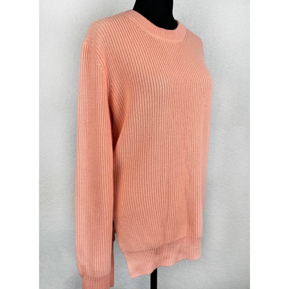 PROENZA SCHOULER • Coral Wool Cashmere Ribbed Knit Sweater - Picture 4 of 16